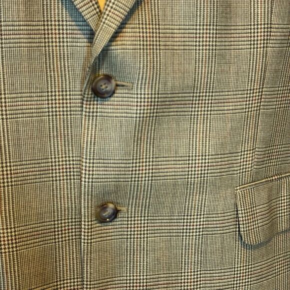 Glen Plaid Wool Silk Blazer 44S – Jos A Bank - Picture 5 of 16